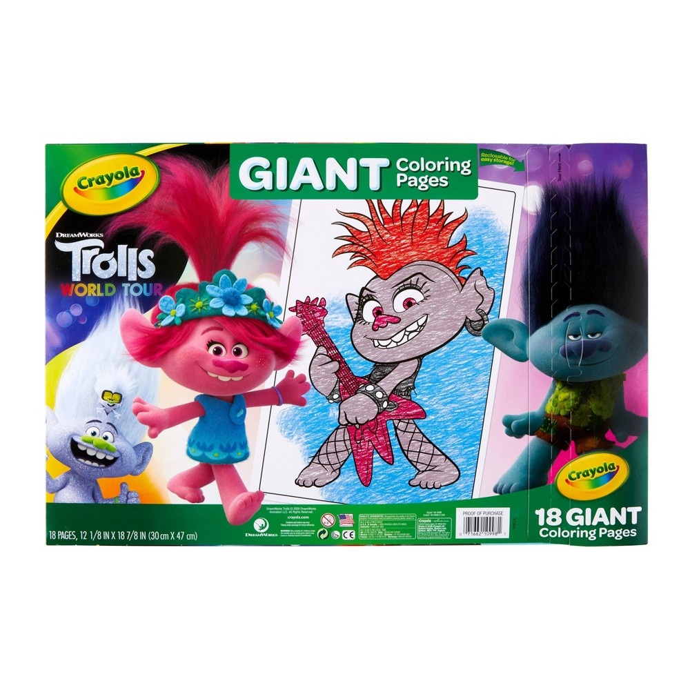 slide 4 of 4, Crayola Giant Coloring Pages - Trolls 2, 1 ct