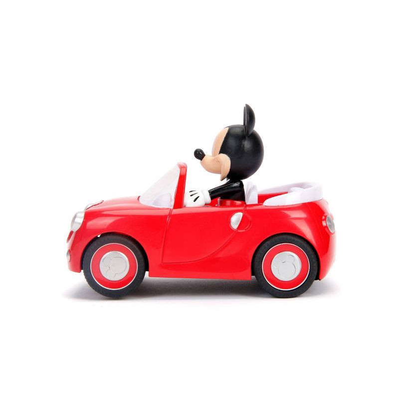 slide 6 of 7, Jada Toys Disney Junior RC Mickey Mouse Club House Roadster Remote Control Vehicle 7" Glossy Red, 1 ct