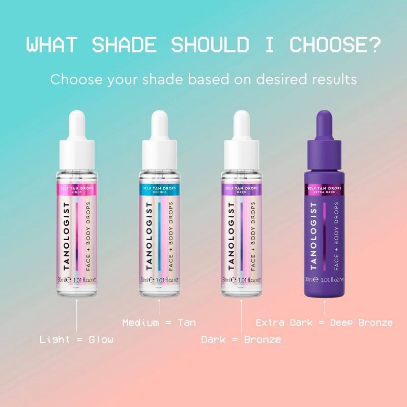 slide 4 of 4, Tanologist Sunless Self Tanning Drops for Face and Body - Light - 1.01 fl oz, 1.01 fl oz