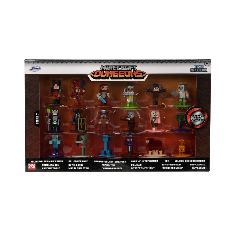 slide 7 of 9, Jada Toys Nano Metalfigs Minecraft Die-Cast Figures 1.65" 20-Pack, 1 ct