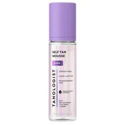 Tanologist Sunless Self Tanning Mousse - Dark - 6.76 fl oz: Vegan, Face & Body Application