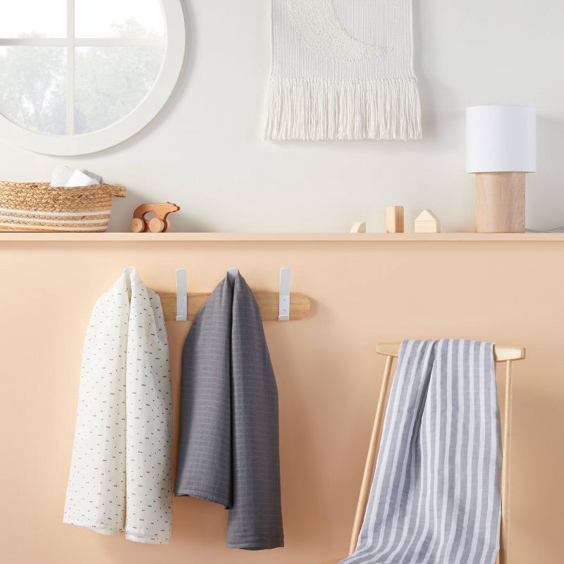 slide 2 of 3, Muslin Swaddle Blanket Boutique 3pk - Cloud Island™, 3 ct