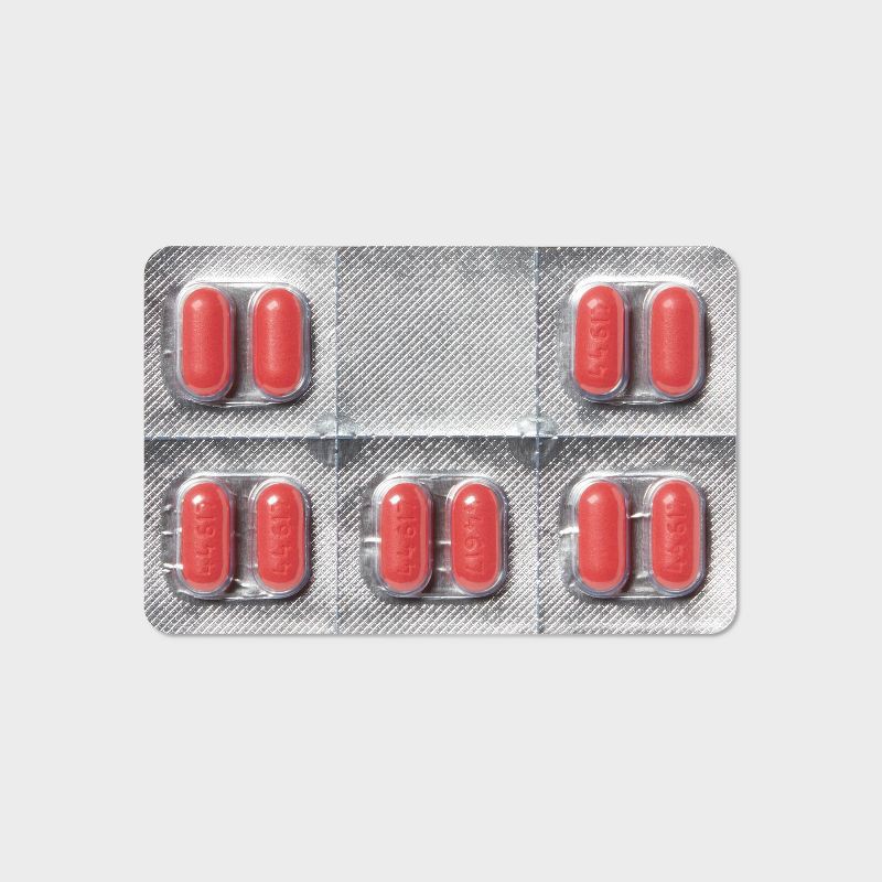 slide 4 of 6, Acetaminophen Sinus Pressure, Pain & Cough Relief Caplets - 20ct - up&up™, 20 ct