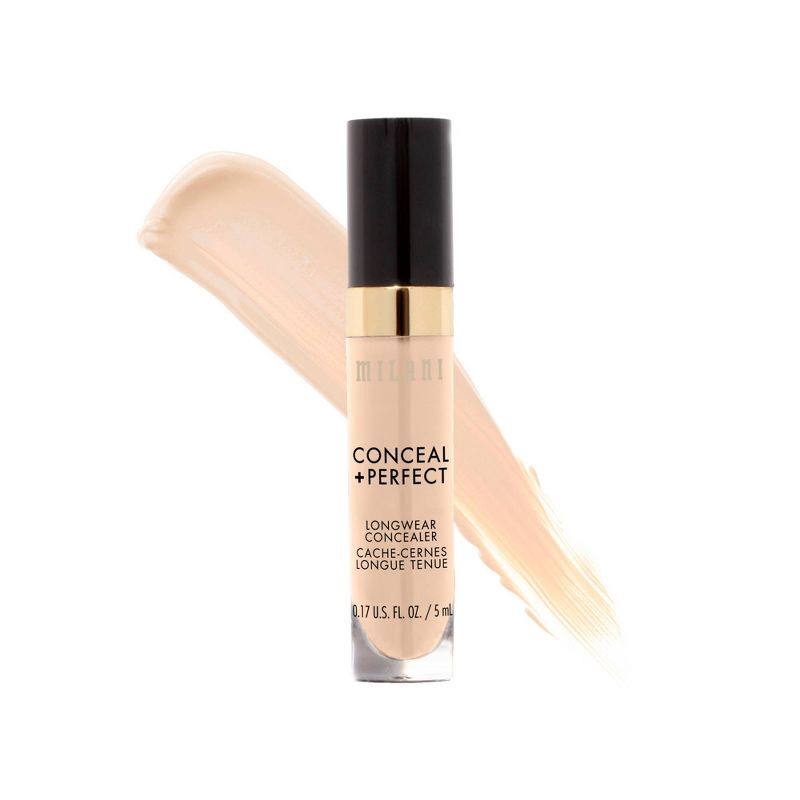 slide 1 of 5, Milani Conceal + Perfect Longwear Concealer - 110 Nude Ivory - 0.17 fl oz, 0.17 fl oz