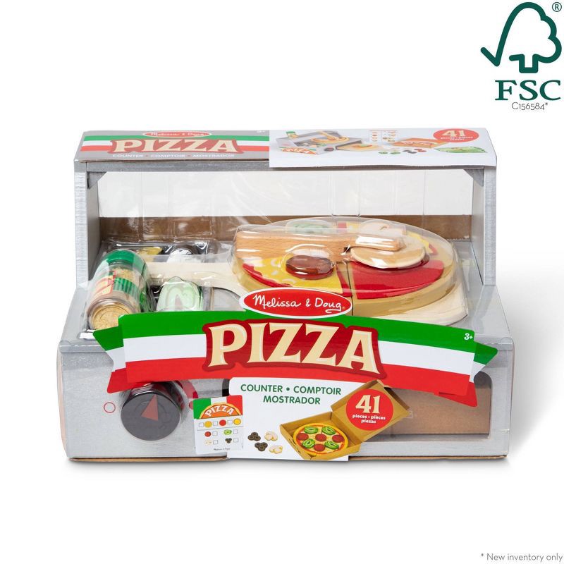 slide 3 of 10, Melissa & Doug Top & Bake Pizza Counter 41pc, 41 ct