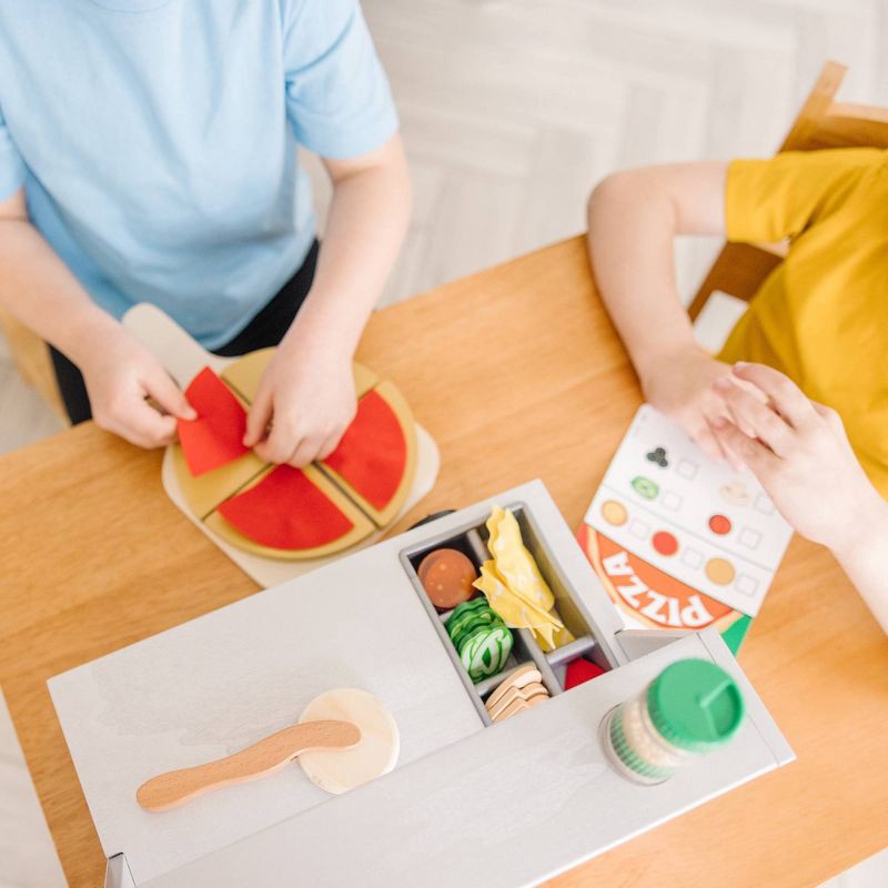 slide 6 of 10, Melissa & Doug Top & Bake Pizza Counter 41pc, 41 ct