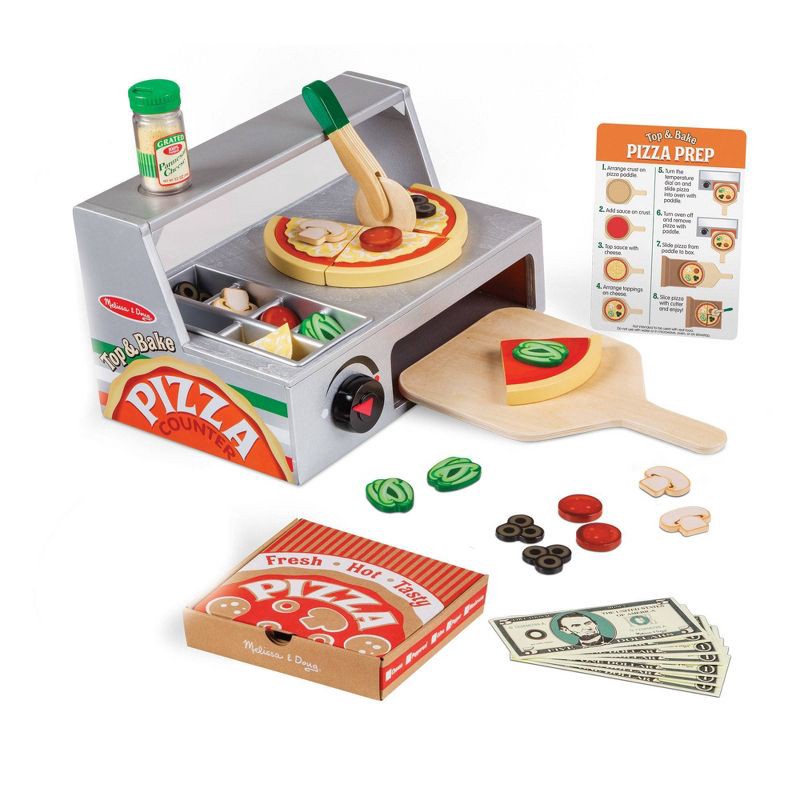 slide 10 of 10, Melissa & Doug Top & Bake Pizza Counter 41pc, 41 ct