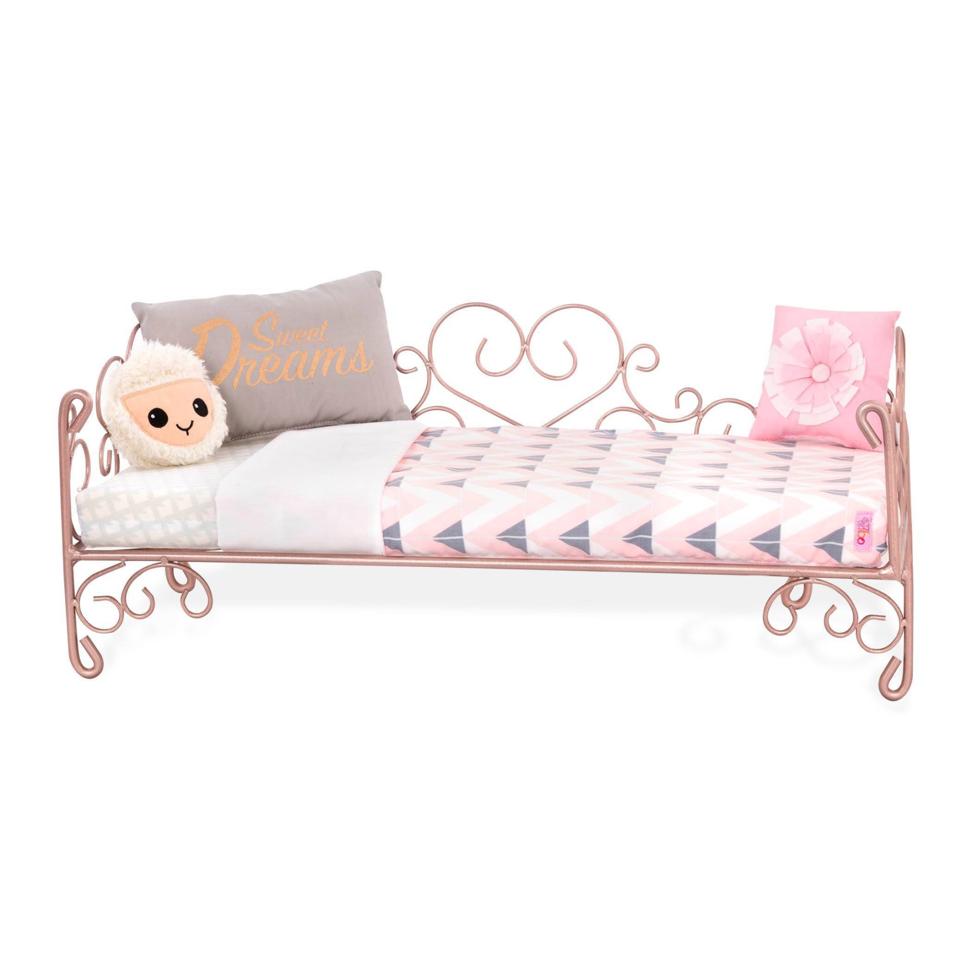slide 1 of 4, Our Generation Scrollwork Bed - Sweet Dreams, 1 ct