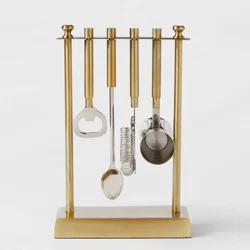 5pc Bar Tool Set With Stand Gold - Project 62