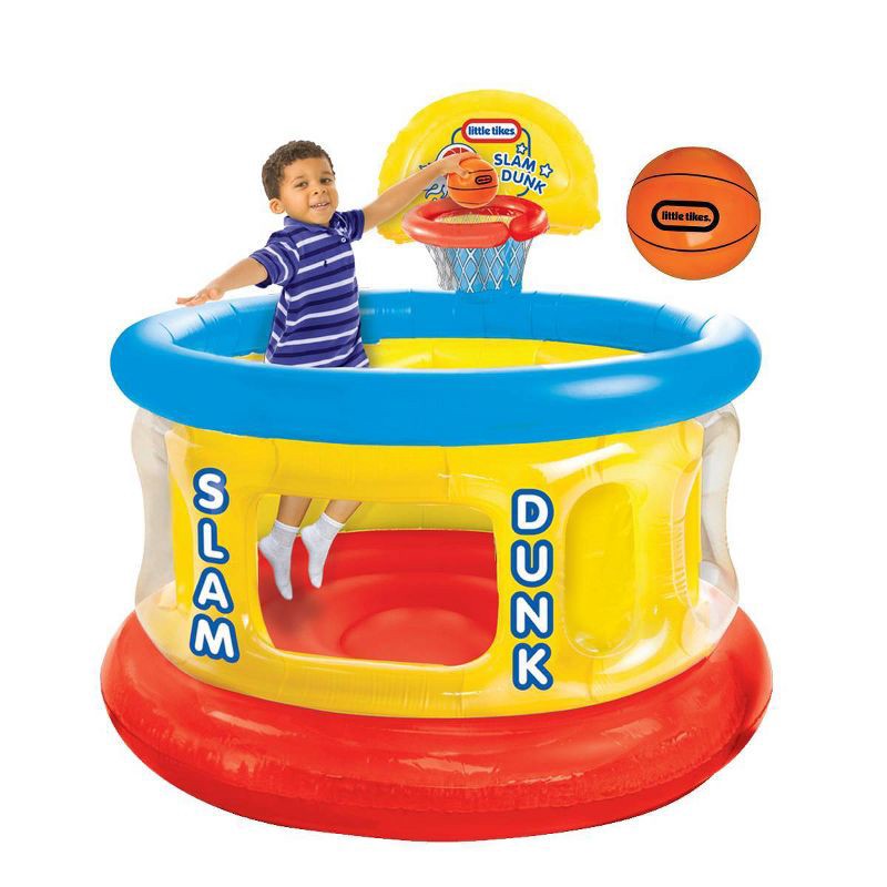 slide 4 of 6, Little Tikes Slam Dunk Big Ball Pit with 20 Air-Filled Balls: For Ages 3-6, Plastic, 1 ct