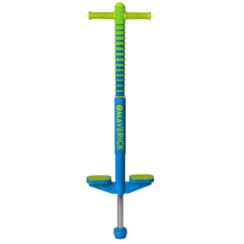 slide 3 of 10, Flybar Maverick Pogo Stick - Blue/Green, 1 ct