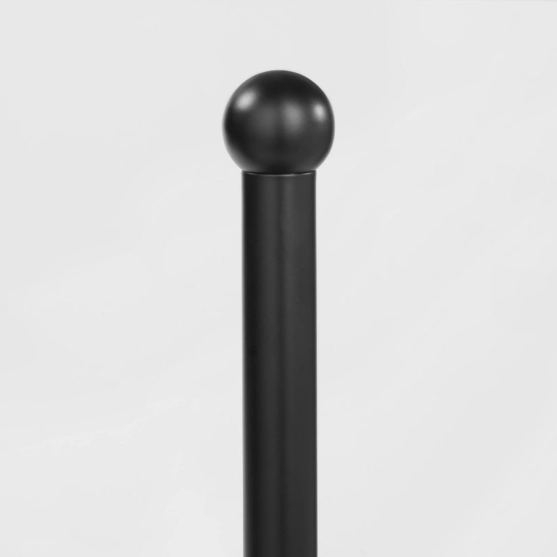 slide 3 of 3, Stainless Steel Paper Towel Holder Black - Threshold™: Freestanding Kitchen Holder, Spot Clean, 13.5" Height, 1 ct