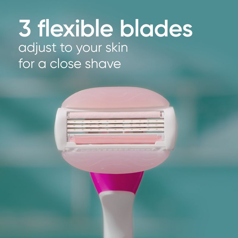 slide 3 of 7, Venus ComfortGlide White Tea Women's Disposable Razor - 2ct, 2 ct