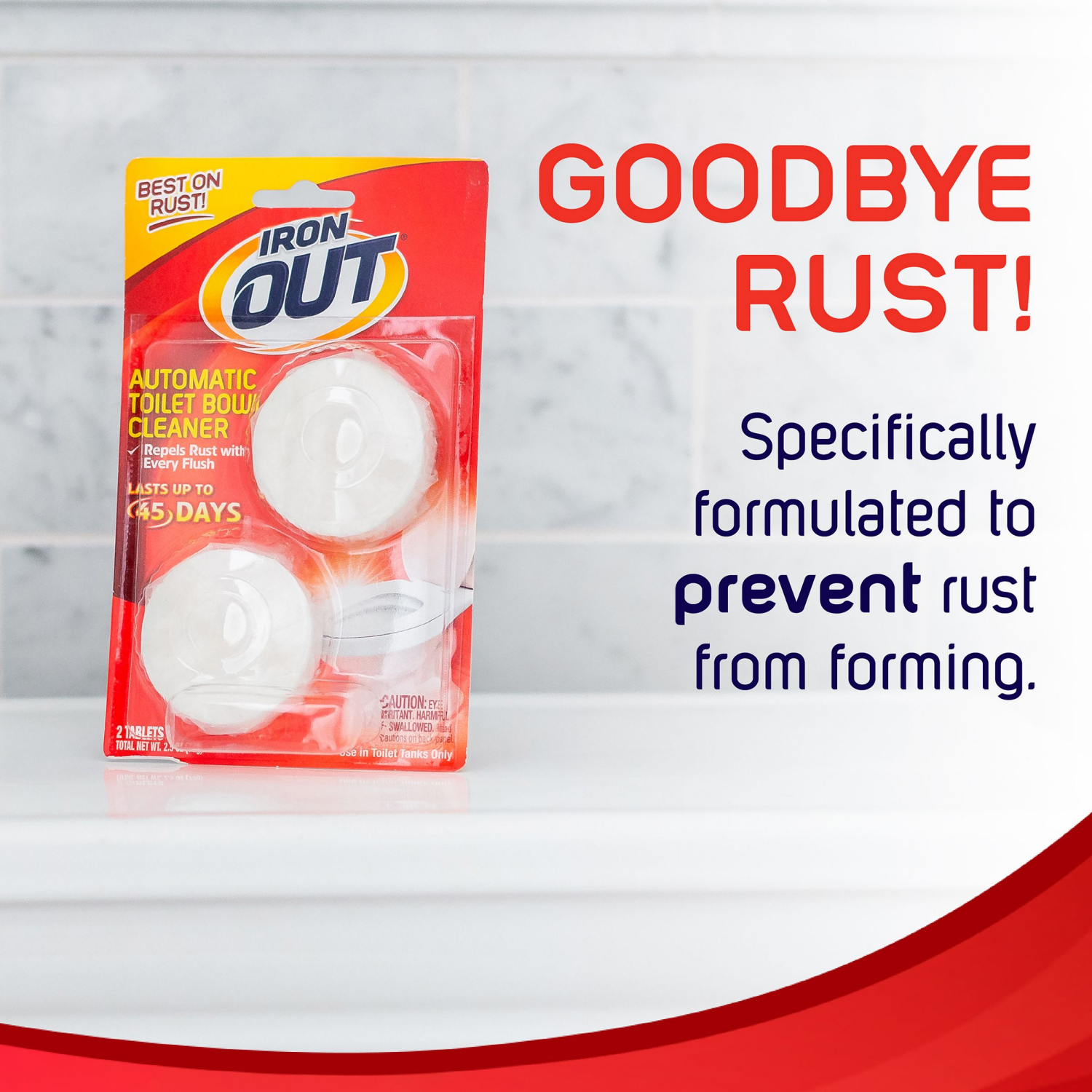 slide 3 of 3, Iron OUT Automatic Toilet Bowl Cleaner 2 ea, 2 ct