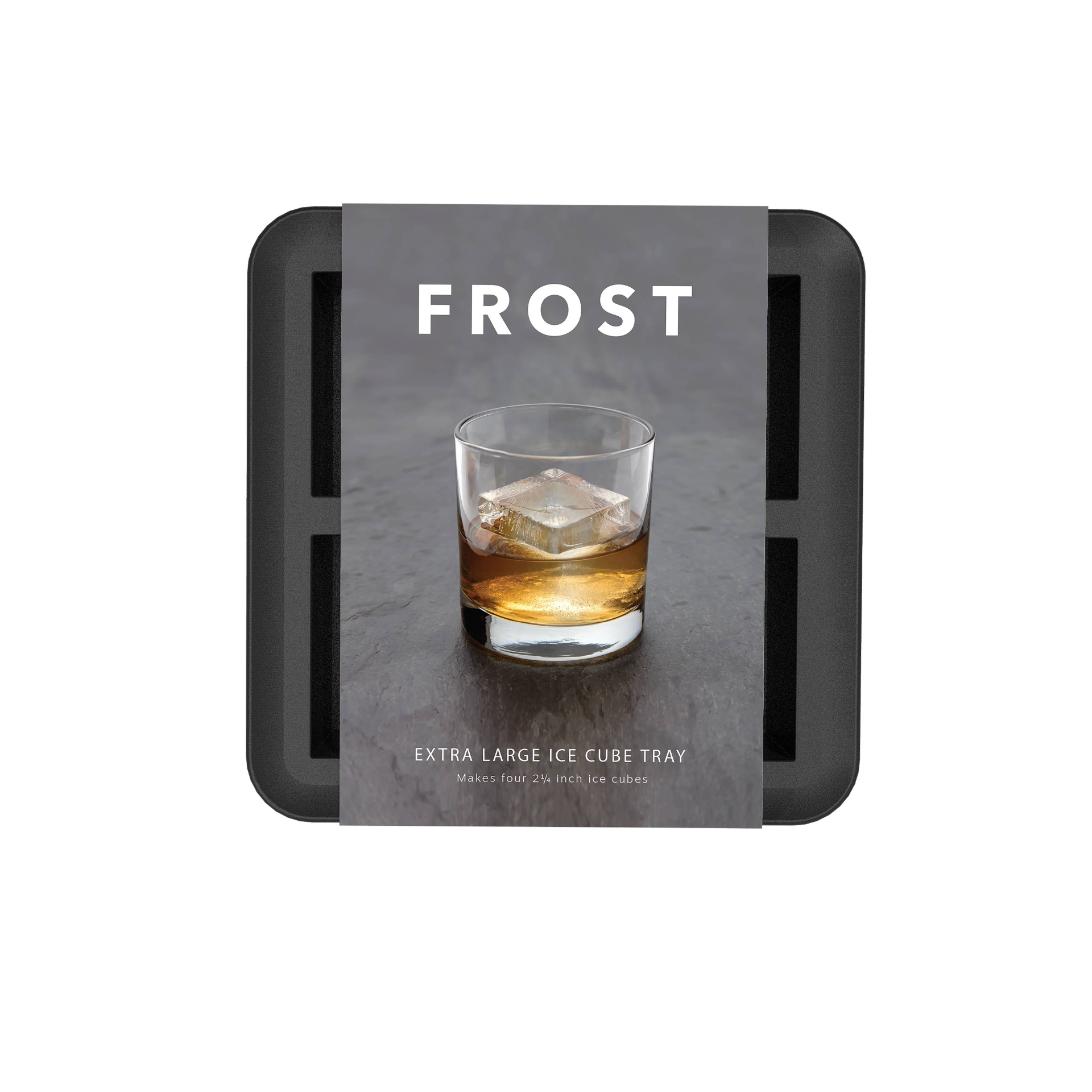 slide 1 of 5, FROST Silicone Large Ice Cube Tray Gray, 1 ct