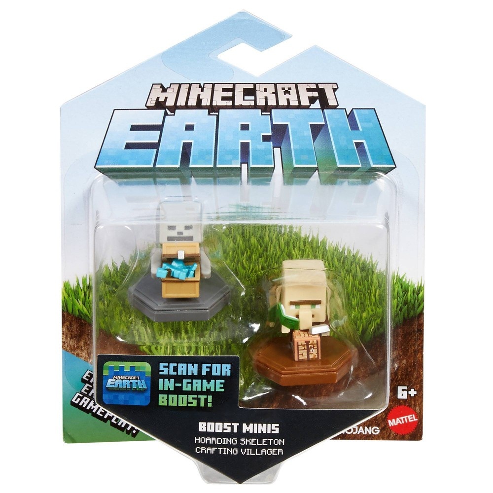 slide 6 of 6, Minecraft Boost Hoarding Skeleton Mini Figures, 2 ct