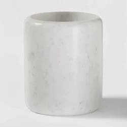 Marble Utensil Holder White - Threshold™: Off-White Kitchen Storage, Marble Kitchen Utensil Holder, 6.25" Height