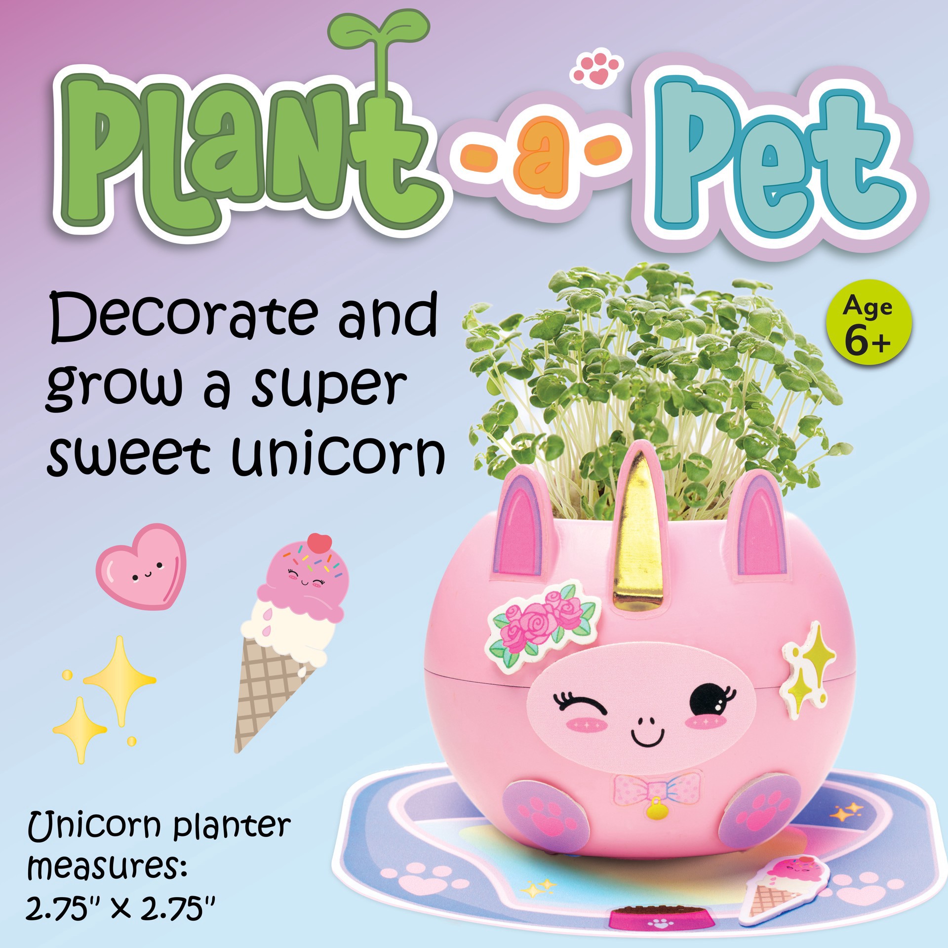 slide 10 of 14, Faber-Castell Creativity For Kids Plant-A-Pet Kawaii Unicorn Kit, 2.75 in x 2.75 in