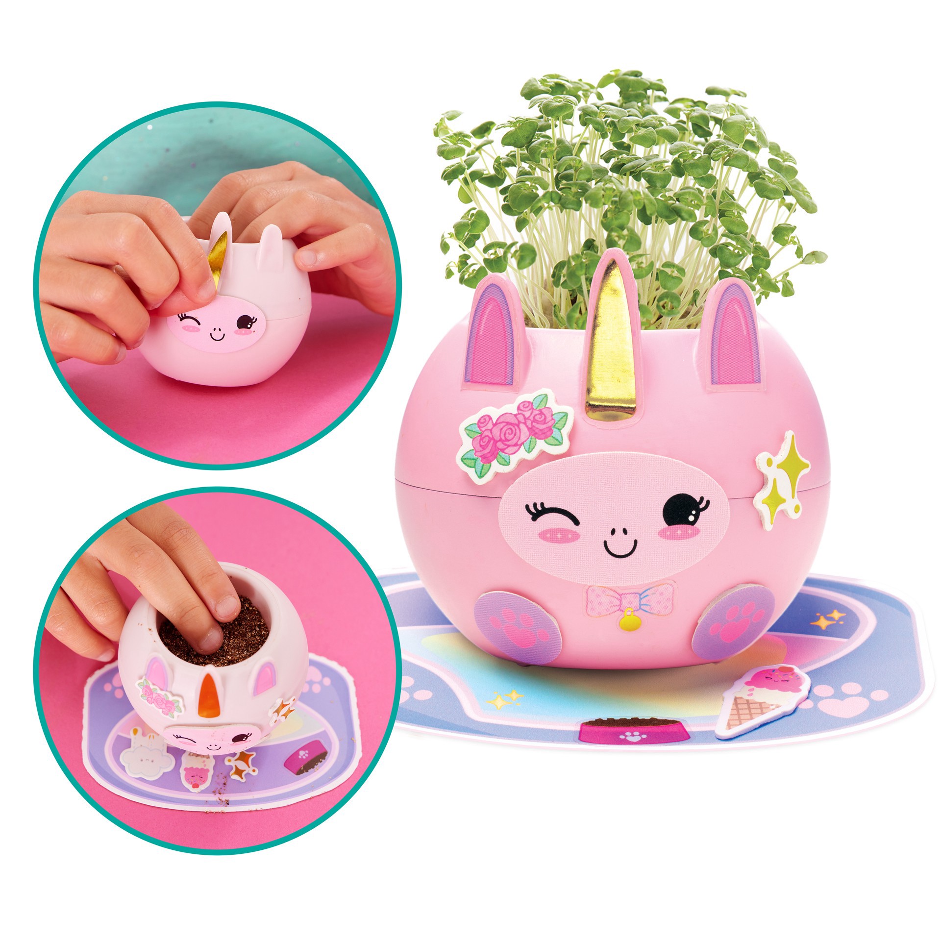 slide 8 of 14, Faber-Castell Creativity For Kids Plant-A-Pet Kawaii Unicorn Kit, 2.75 in x 2.75 in