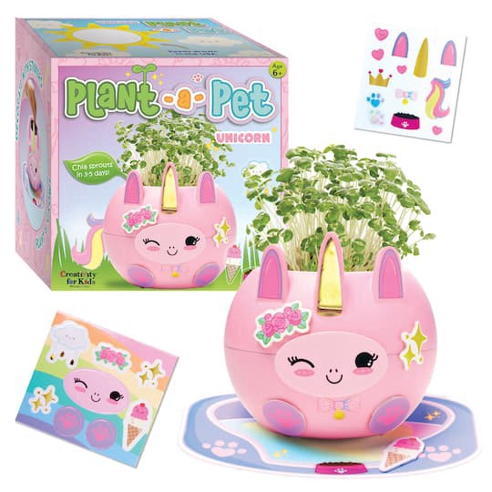 slide 1 of 14, Faber-Castell Creativity For Kids Plant-A-Pet Kawaii Unicorn Kit, 2.75 in x 2.75 in
