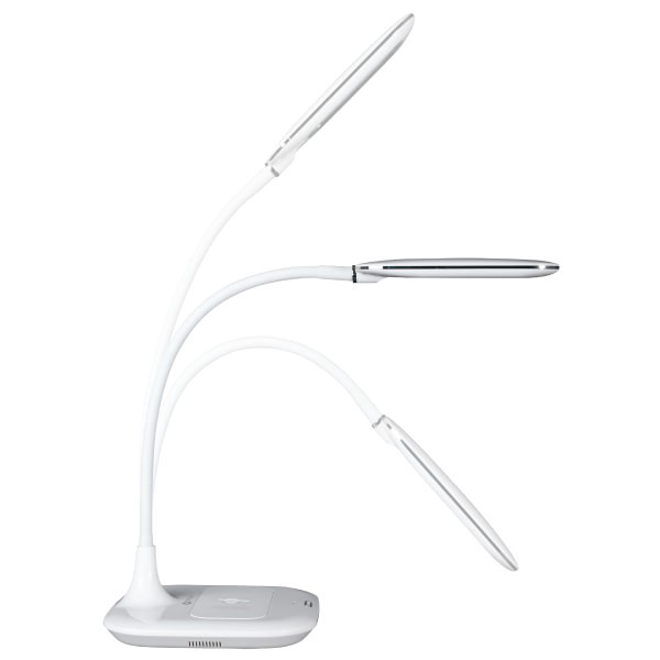 slide 2 of 8, OttLite Prevention Led Desk Lamp With Wireless Charging, 19-1/2"H, White, 1 ct