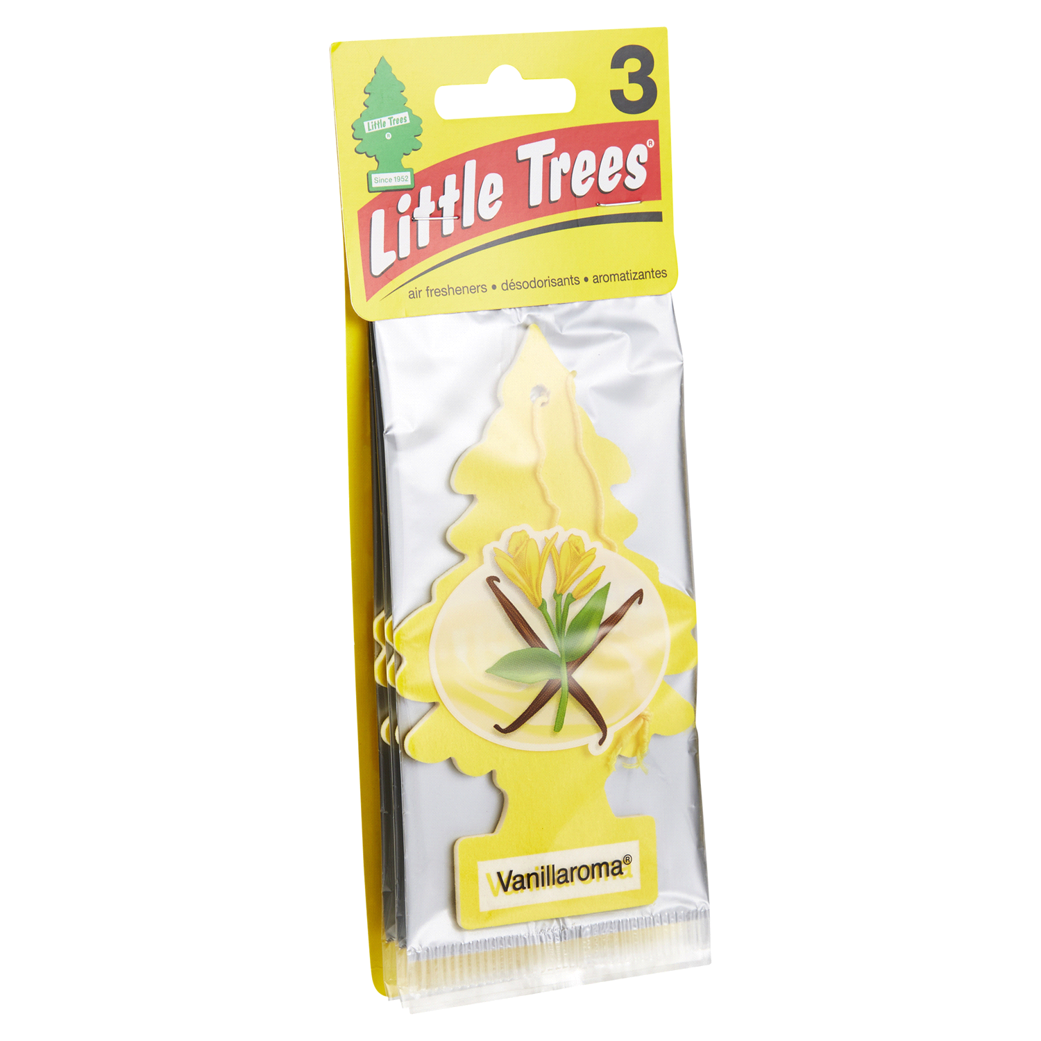 slide 4 of 5, Little Trees Vanillaroma Air Freshener 3 ea, 3 ct