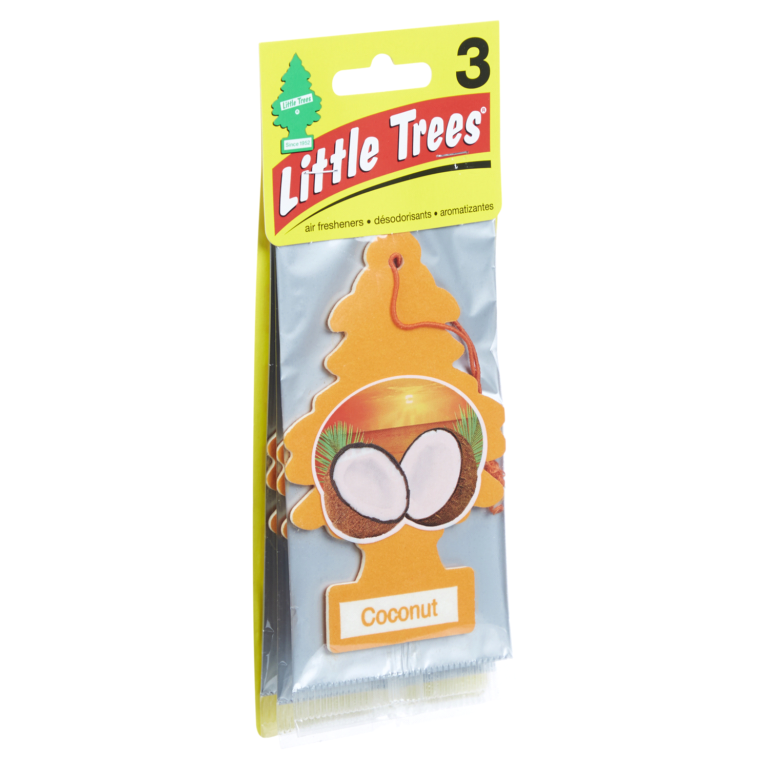 slide 4 of 5, Little Trees Air Fresheners - Coconut, 3 ct