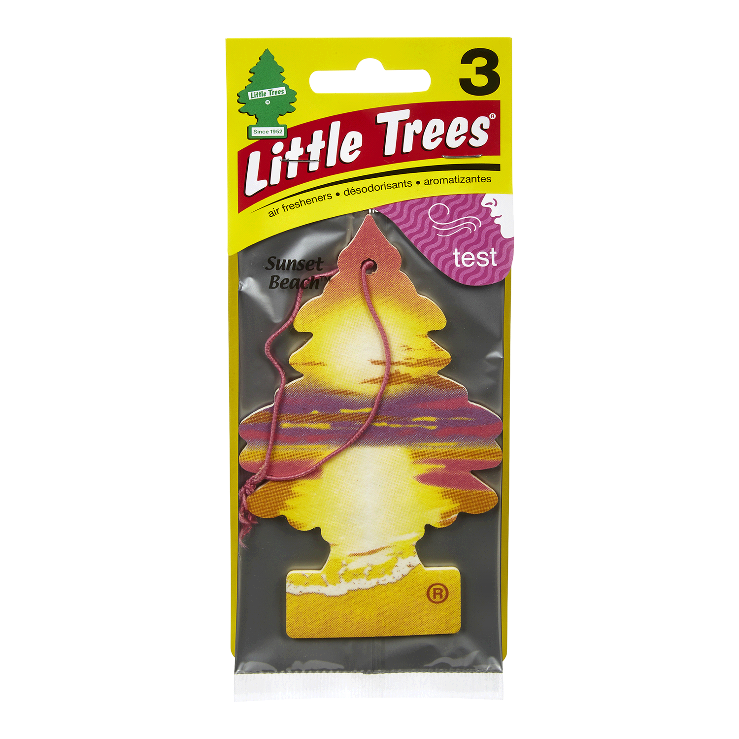 slide 1 of 2, Little Trees Sunset Beach Air Fresheners 3 ea, 3 ct