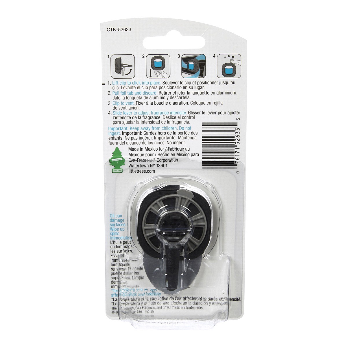 slide 2 of 2, Little Trees Vent Liquid New Car Air Freshener, 1 ct