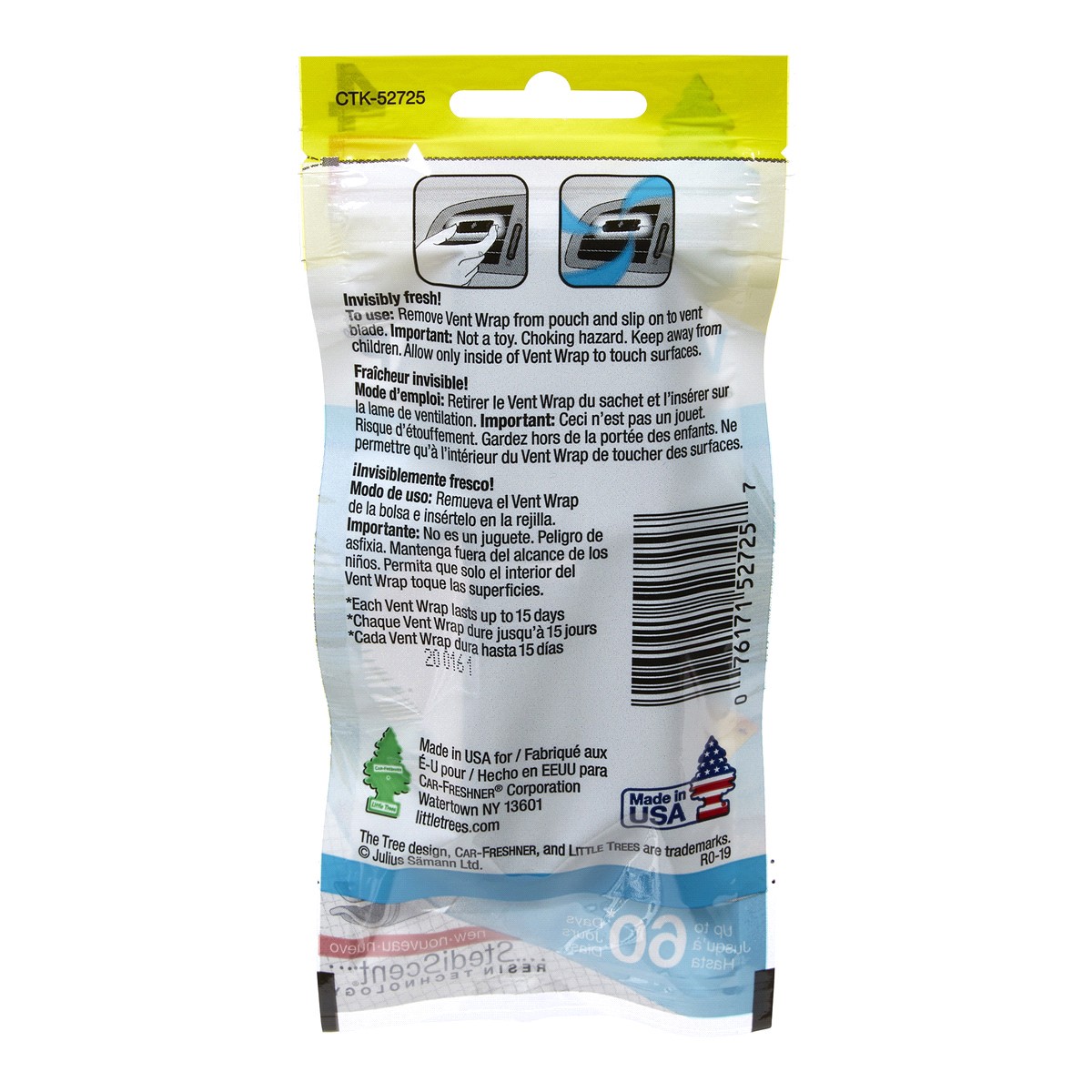 slide 2 of 2, Little Trees Caribbean Colada Vent Wrap, 1 ct