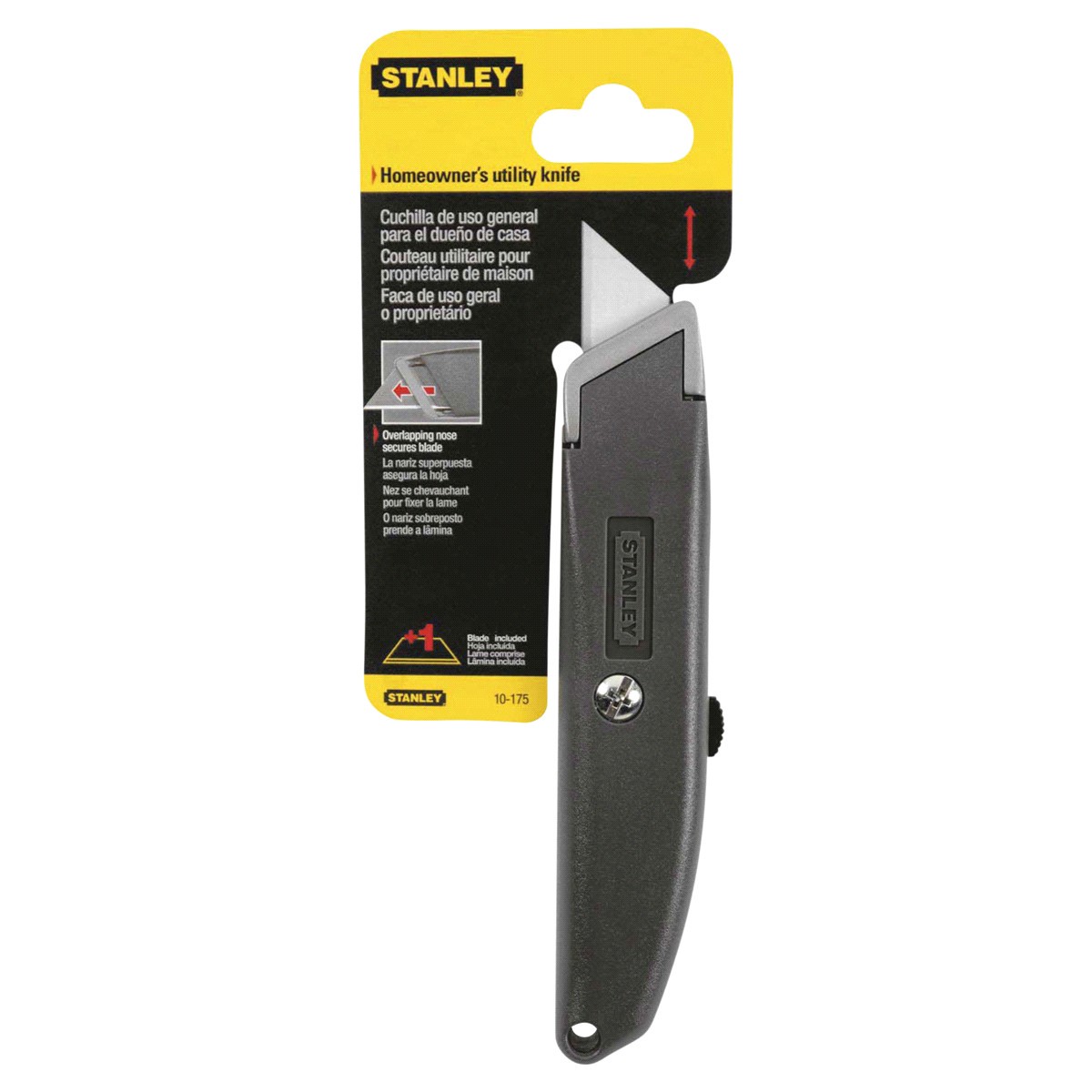 slide 1 of 2, STANLEY Retractable Utility Knife - 10-175, 1 ct
