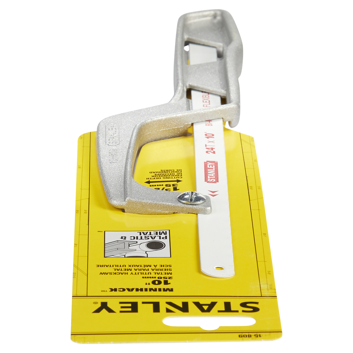 slide 5 of 5, Stanley 10" Metal Mini-Hack Utility Saw, 10 in
