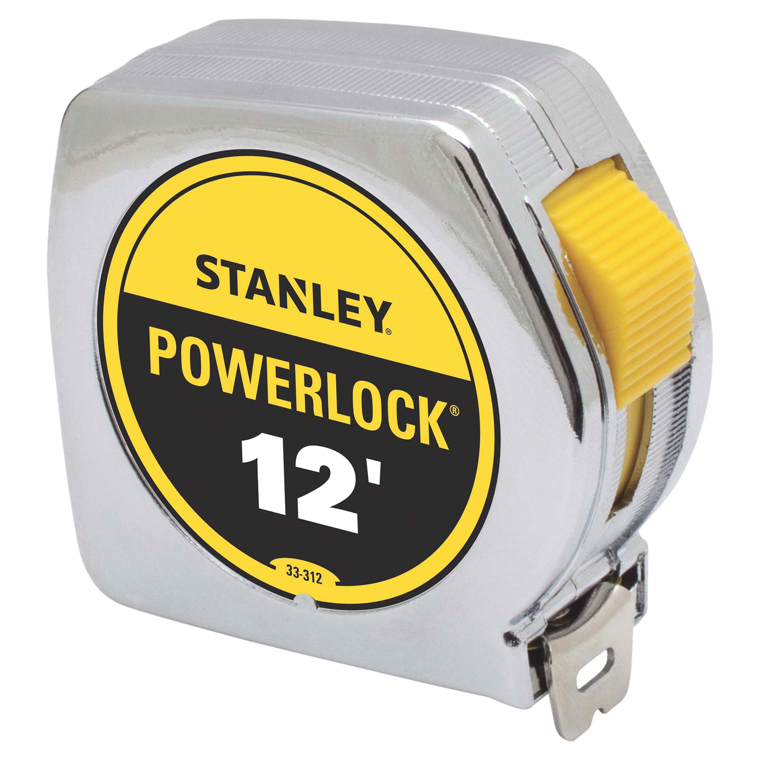 slide 2 of 2, STANLEY Powerlock Professional Tape Measure - Gray/Yellow, 12 ft