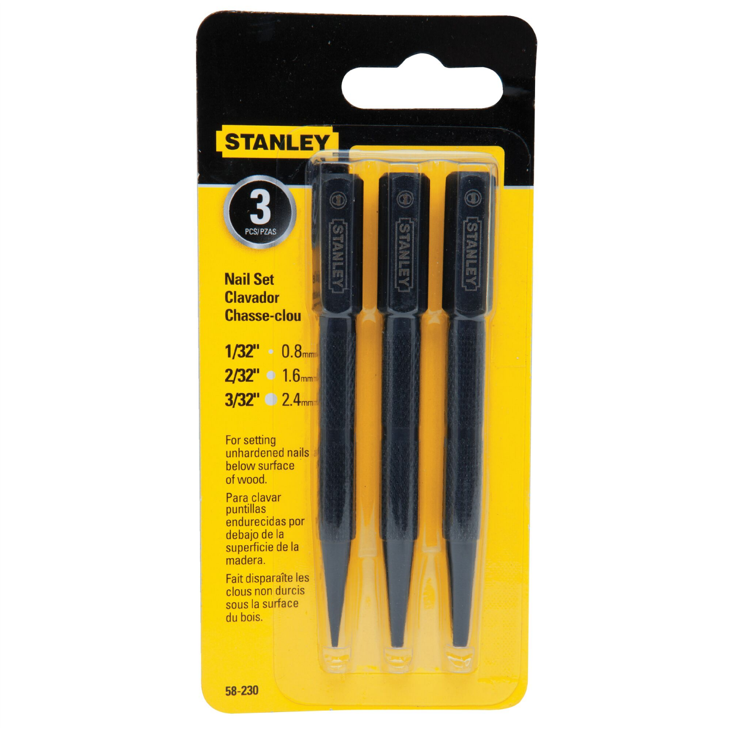 slide 1 of 2, STANLEY Square Head Nail Set, 1 ct