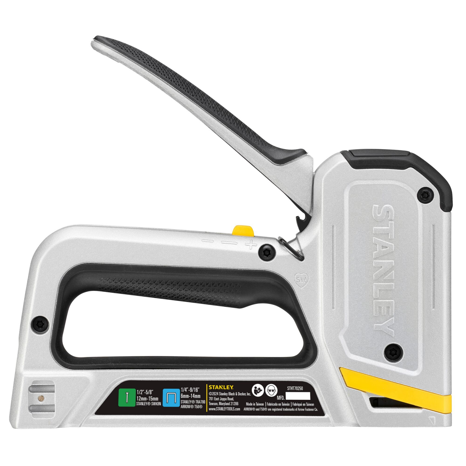 slide 3 of 4, STANLEY 2 in 1 Sharp Shooter Heavy Duty Aluminum Staple Gun 1 Each, 1 ct