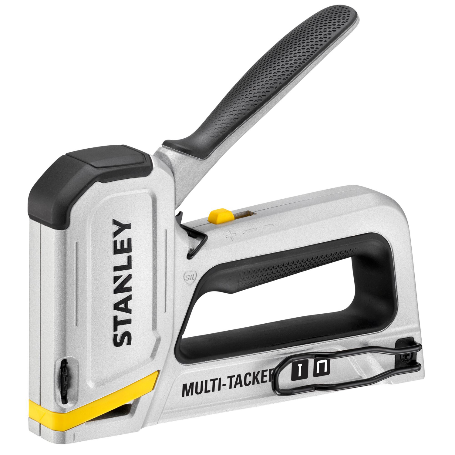 slide 1 of 4, STANLEY 2 in 1 Sharp Shooter Heavy Duty Aluminum Staple Gun 1 Each, 1 ct
