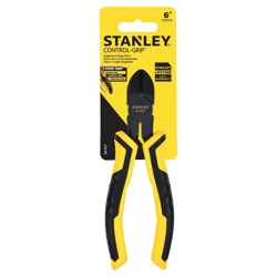 STANLEY 6 Inch Bi-Material Diagonal Pliers - 84-027