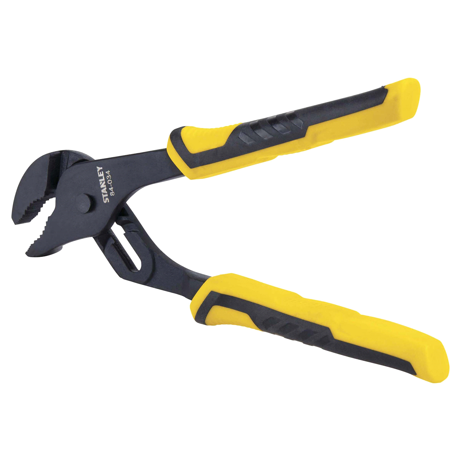 slide 2 of 2, STANLEY 8 Inch Bi-Material Groove Joint Pliers - 84-034, 1 ct