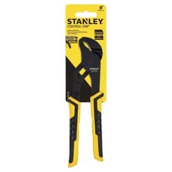 STANLEY 8 Inch Bi-Material Groove Joint Pliers - 84-034