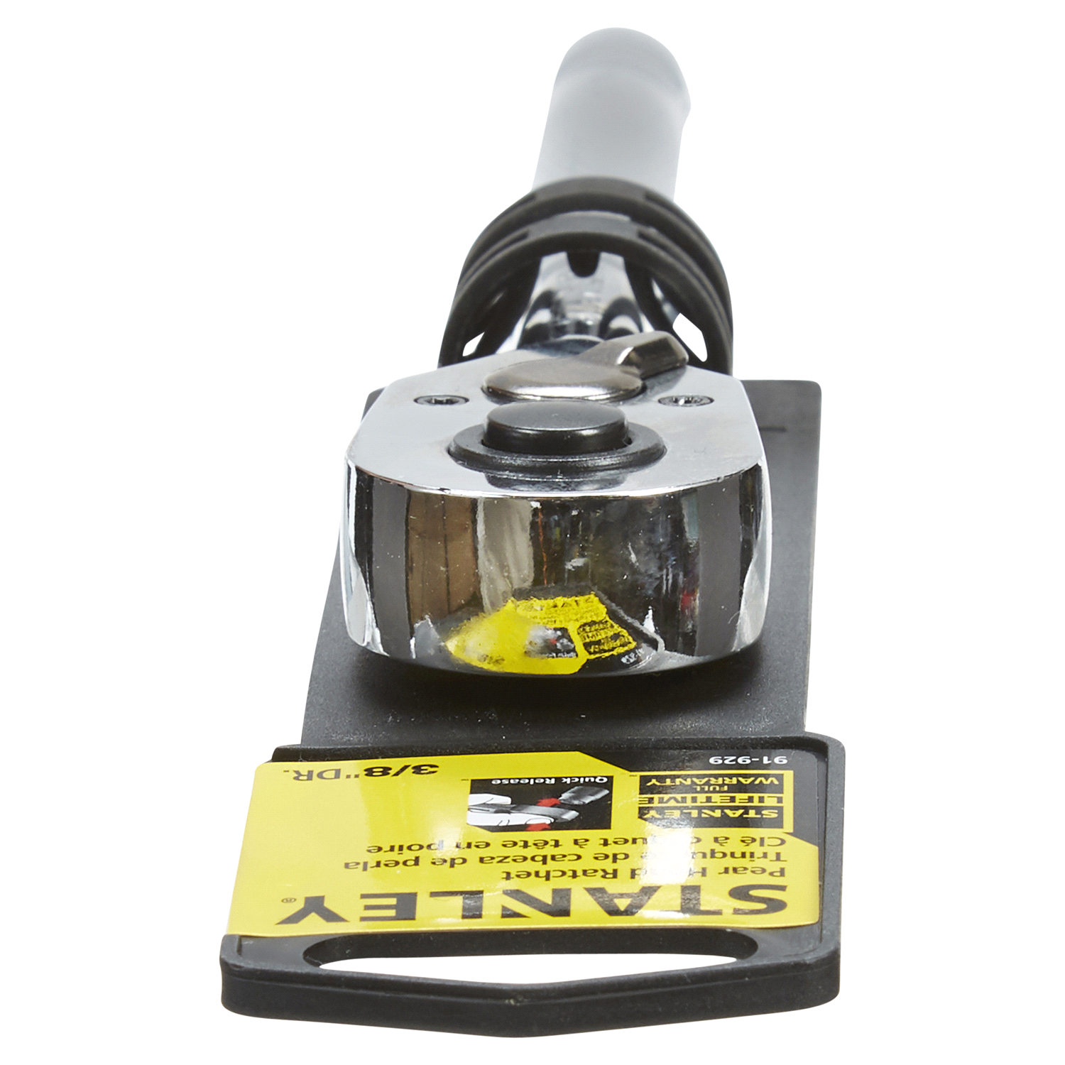 slide 5 of 5, Stanley 3/8 in. Drive Pear Head Quick Release Ratchet, 3/8 in