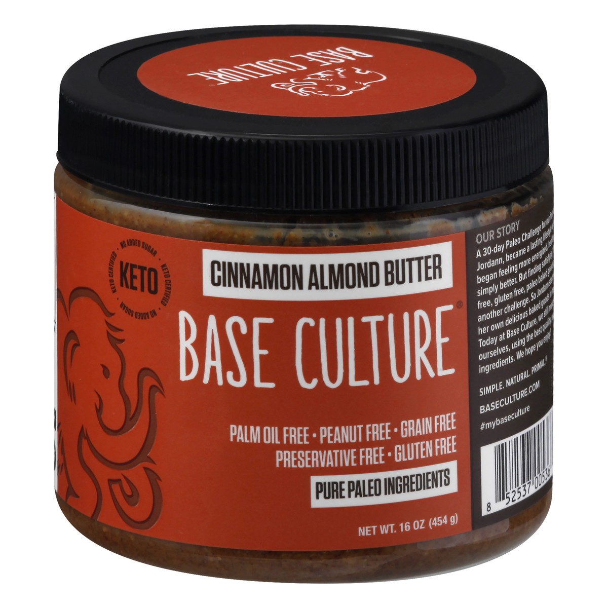 slide 2 of 13, Base Culture Cinnamon Almond Butter 16 oz, 16 oz