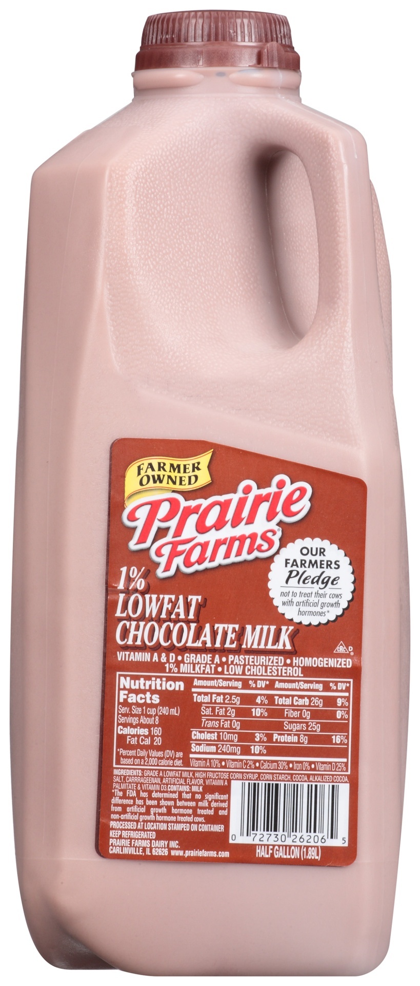 slide 1 of 1, Prairie Farms 1% Lowfat Chocolate Milk, 1/2 gal