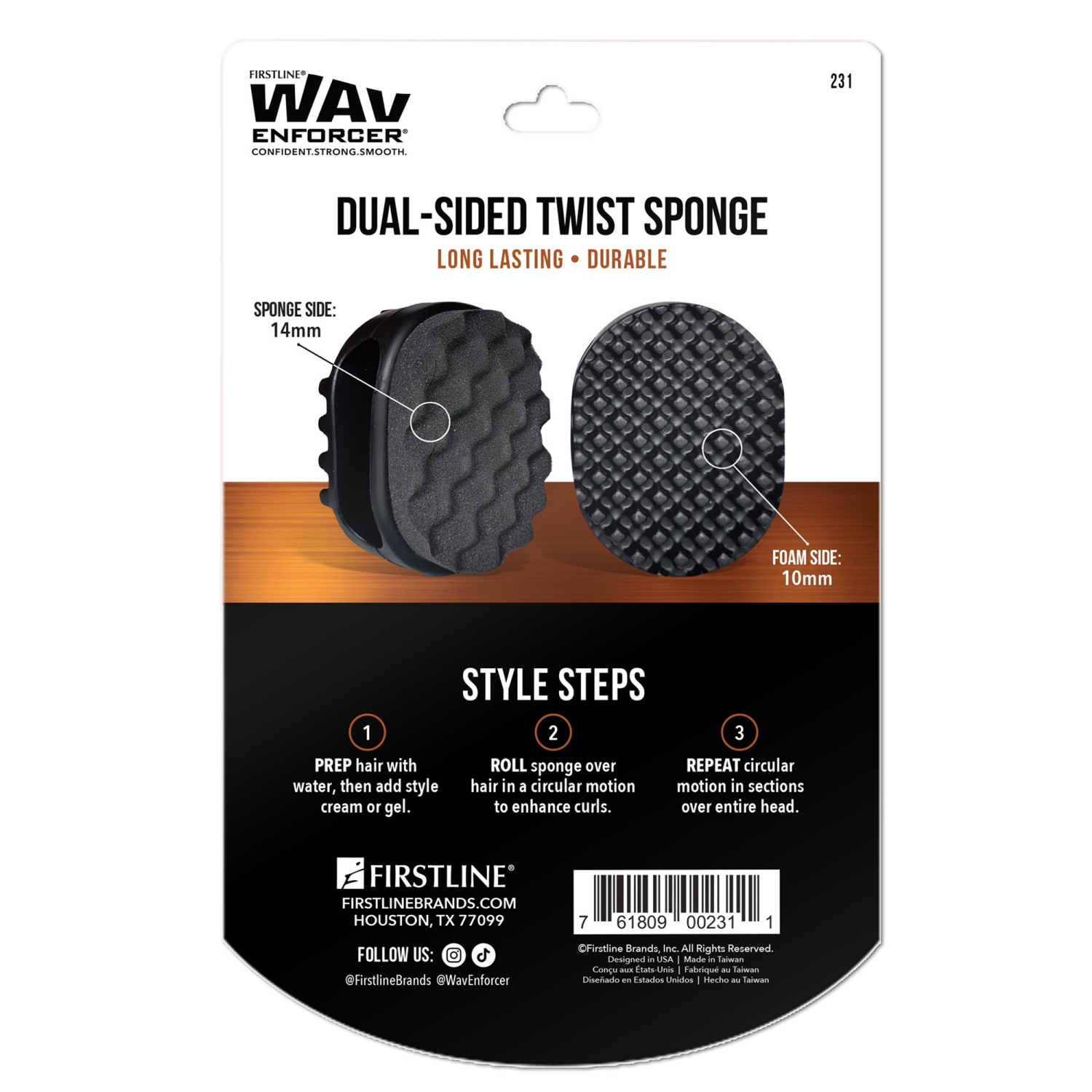slide 2 of 2, WavEnforcer Dual Side Twist Sponge, 1 ct