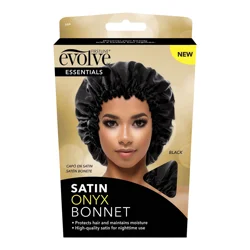 Firstline Evolve Satin Black Bonnet 1 ea