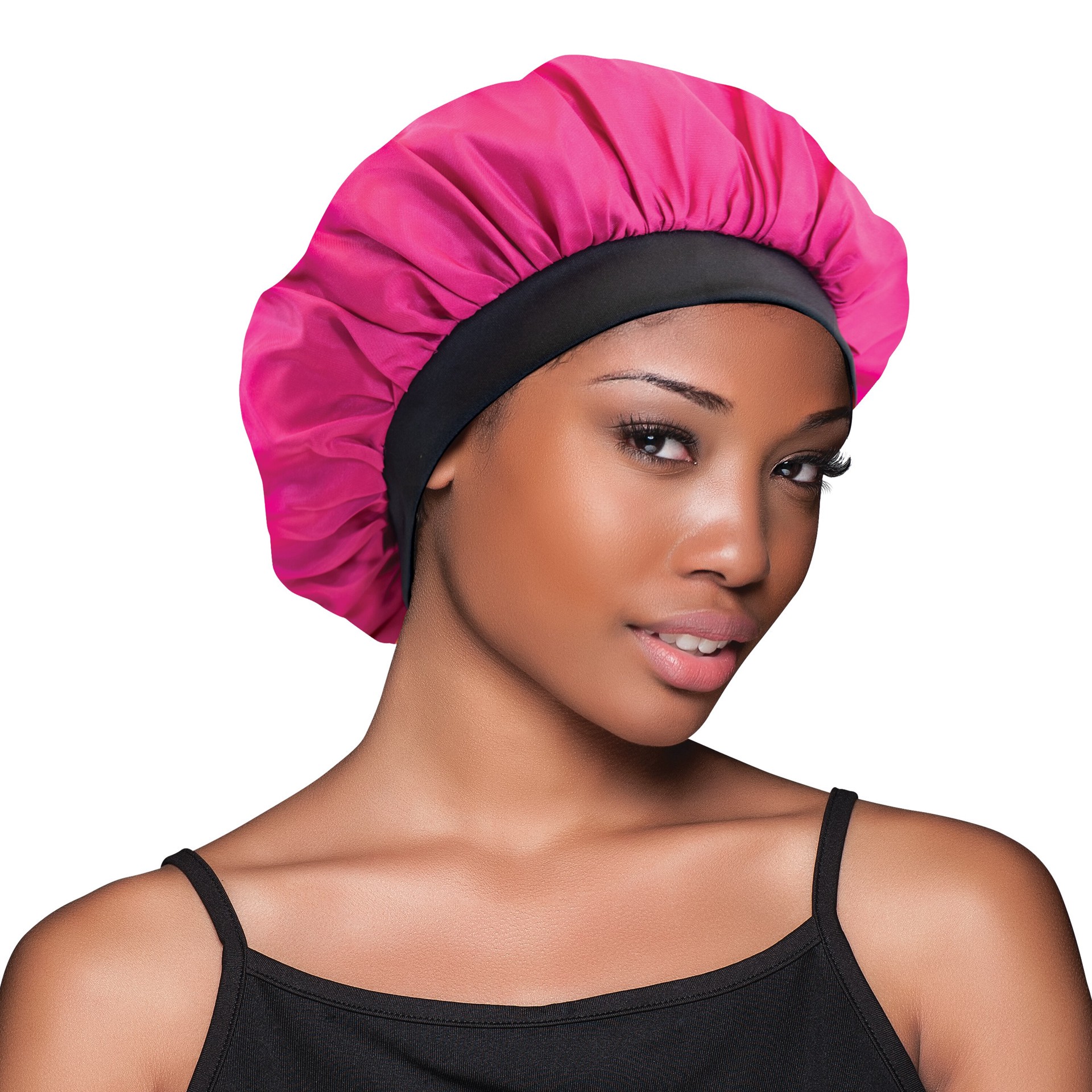 slide 3 of 3, Evolve Satin Bonnet, Pink, 1 ct