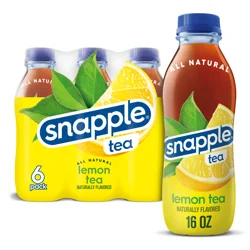 Snapple 6 Pack Lemon Tea 6 - 16 fl oz Bottles