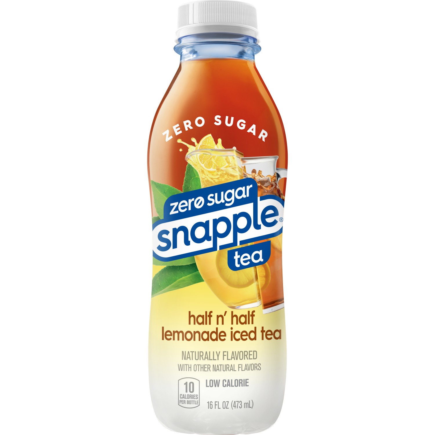 slide 7 of 8, Snapple Zero Sugar Half 'n Half Tea, 16 fl oz recycled plastic bottle, 6 pack - 6 ct, 6 ct; 16 fl oz