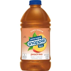Snapple Zero Sugar Peach Tea, 64 fl oz bottle