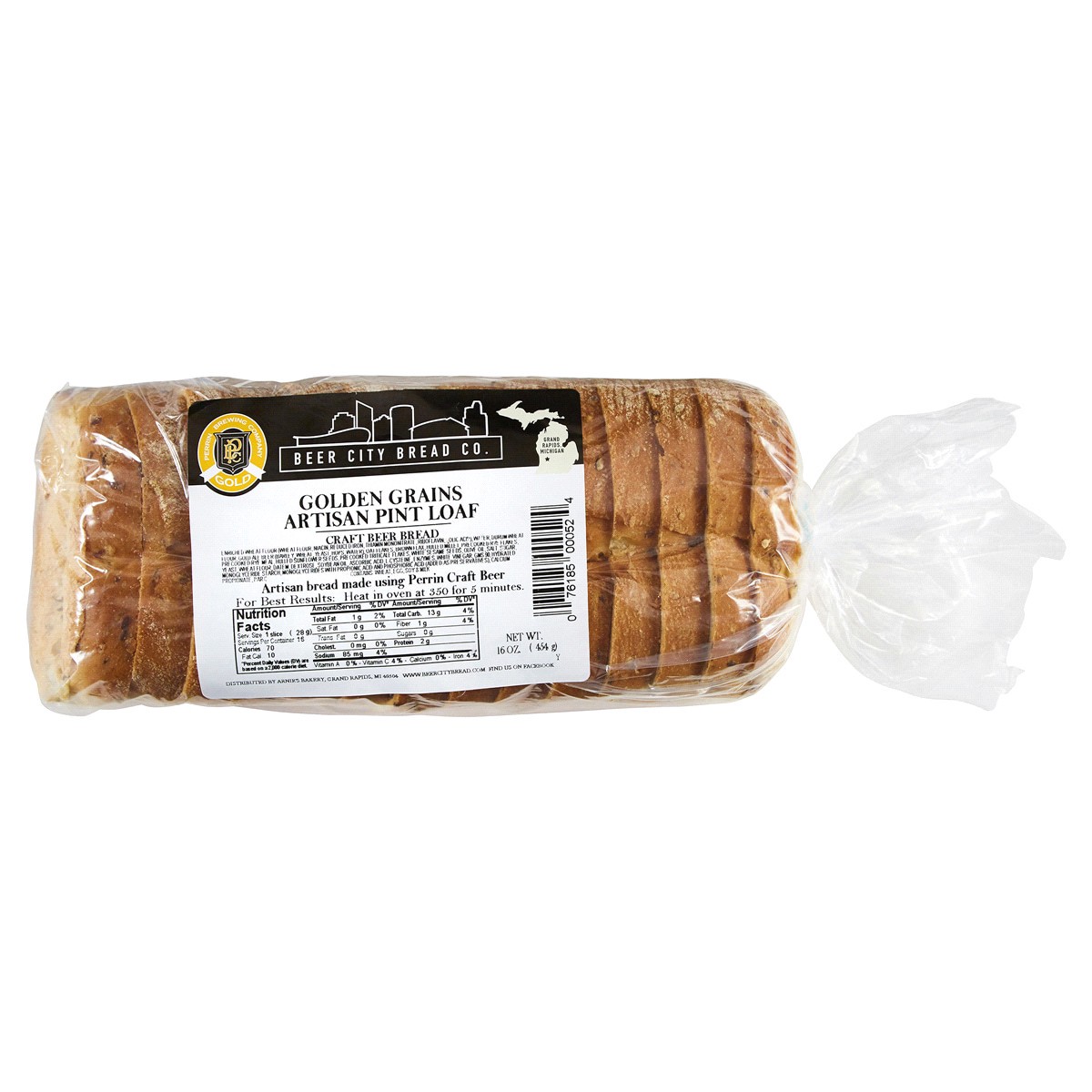 slide 1 of 1, Beer City Bread, Gold Grains Pint Loaf, 16 oz., 16 oz