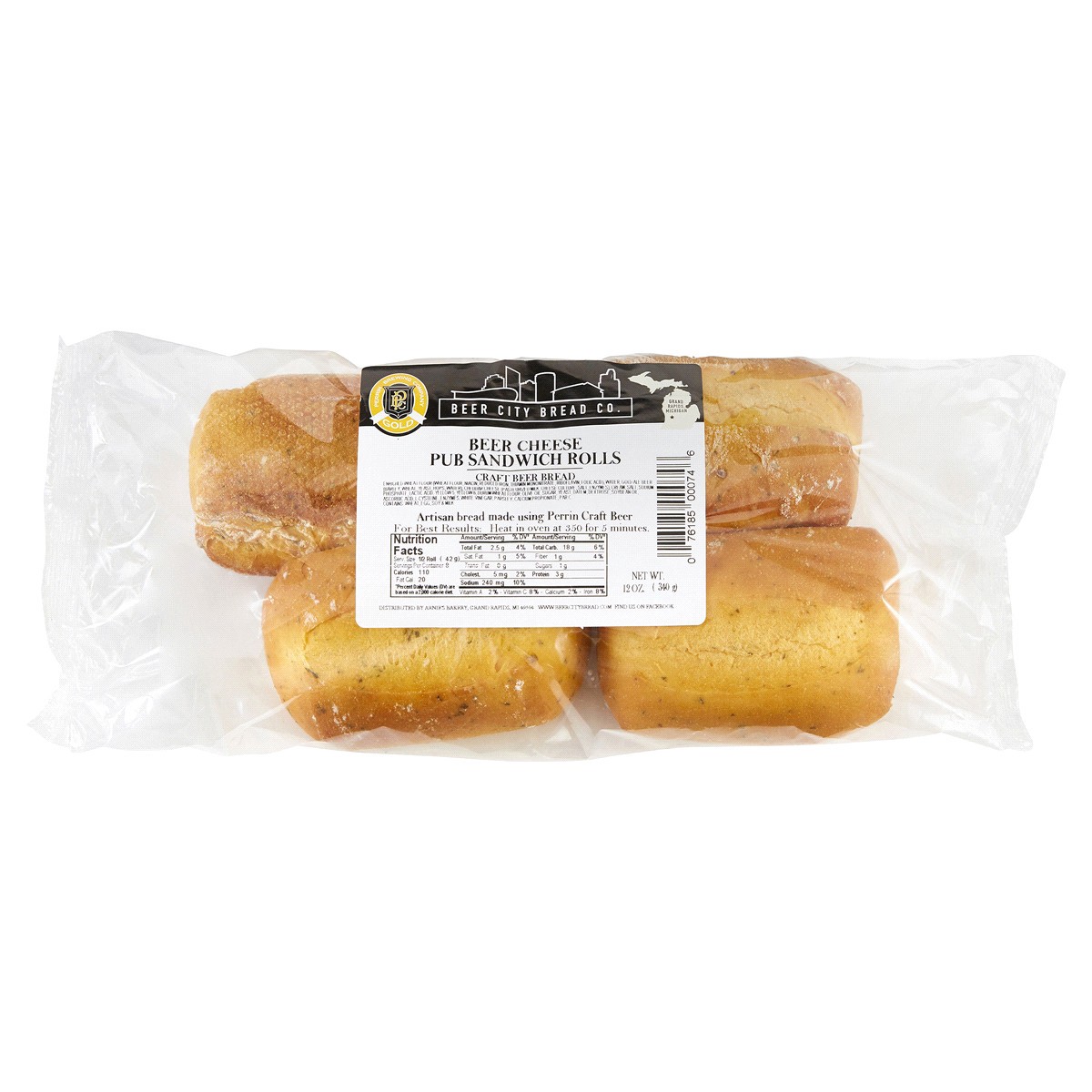slide 1 of 1, Beer City Bread, Beer Cheese Pub Roll, 12 oz., 12 oz